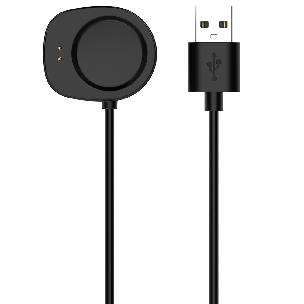 USB-A nabíjací kábel Pro Amazfit Active 3 Promium/ T-Rex 3 1m - čierny