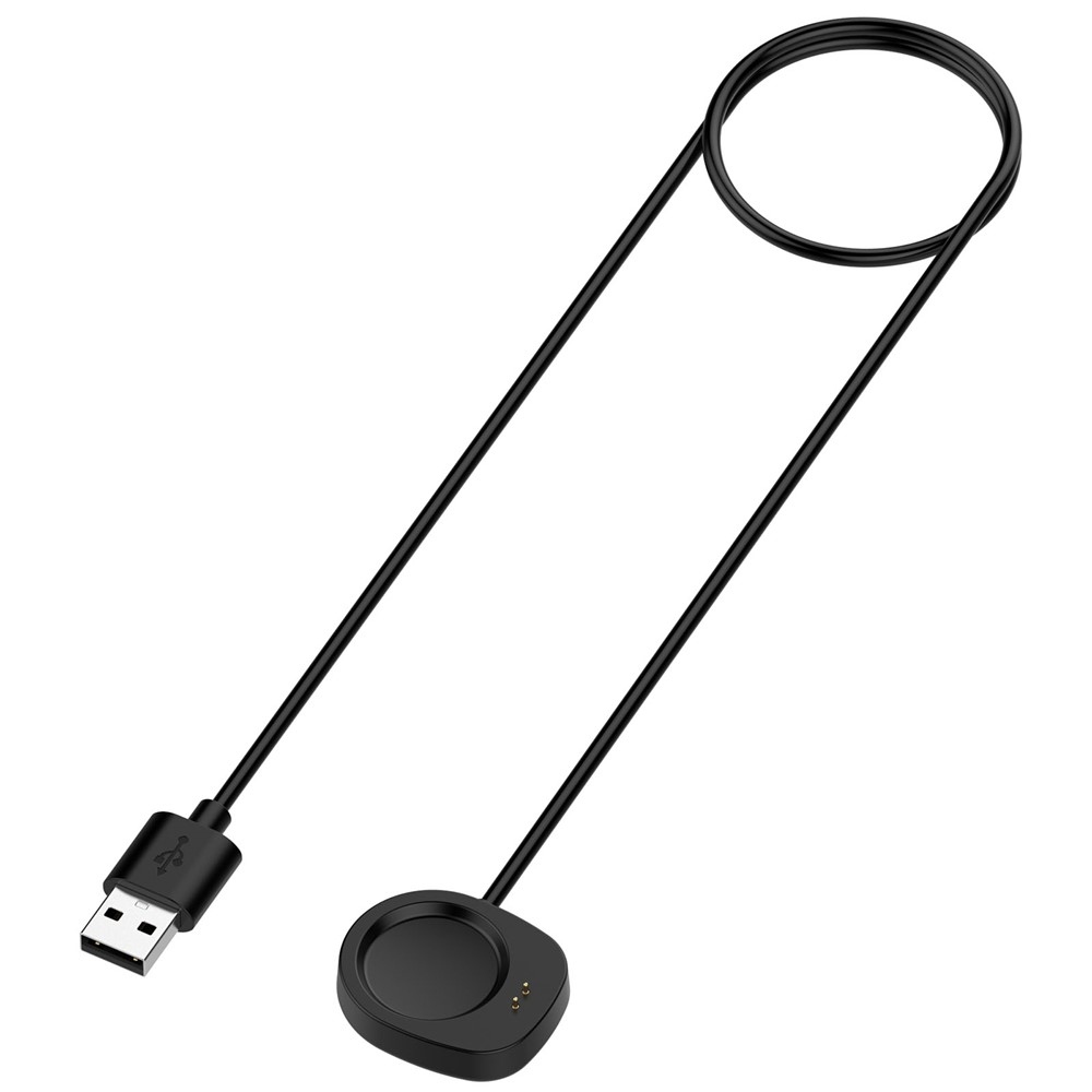 USB-A nabíjací kábel Pro Amazfit Active 3 Promium/ T-Rex 3 1m - čierny