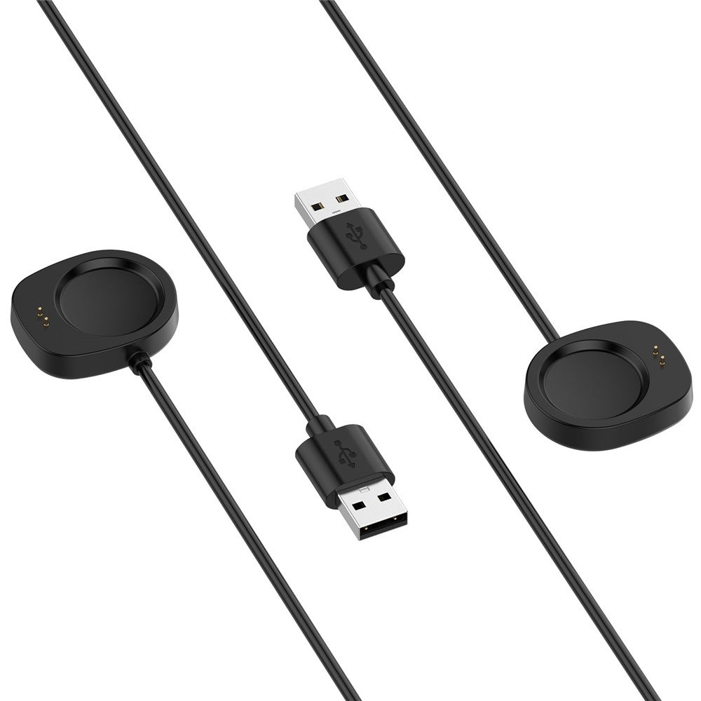 USB-A nabíjací kábel Pro Amazfit Active 3 Promium/ T-Rex 3 1m - čierny