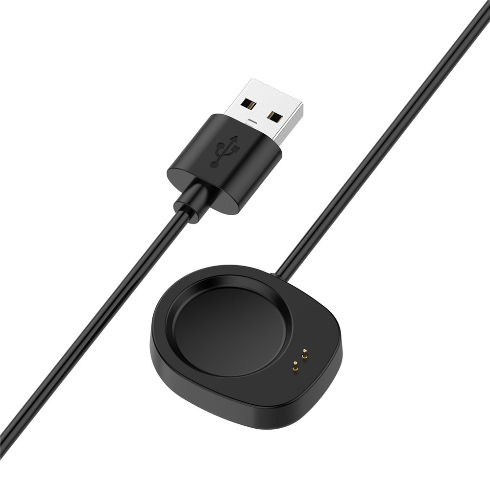 USB-A nabíjací kábel Pro Amazfit Active 3 Promium/ T-Rex 3 1m - čierny