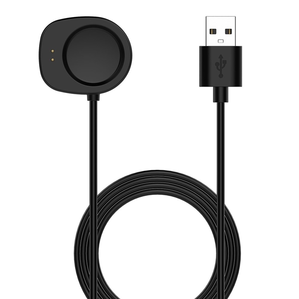 USB-A nabíjací kábel Pro Amazfit Active 3 Promium/ T-Rex 3 1m - čierny