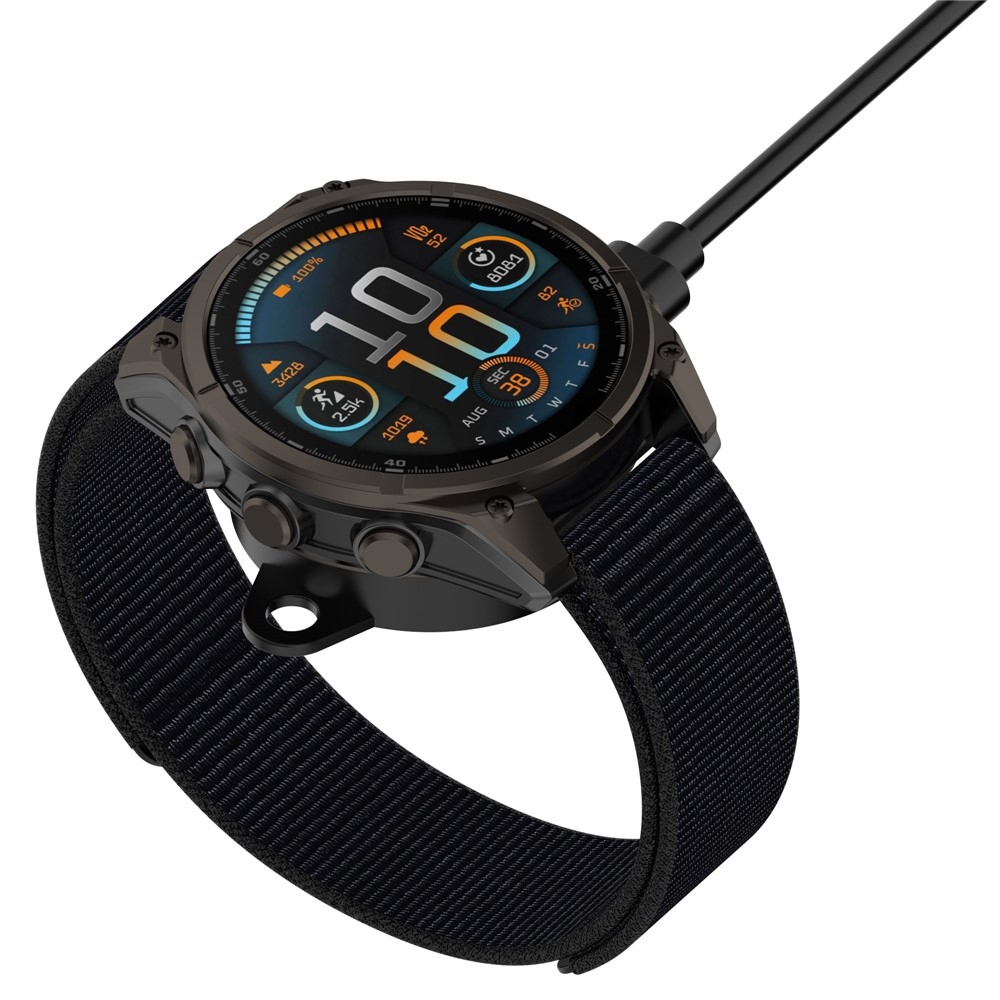 USB-A nabíjací kábel Pro Garmin Forerunner 570 42mm / 47mm 1m - čierny