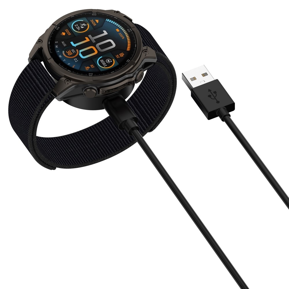 USB-A nabíjací kábel Pro Garmin Forerunner 570 42mm / 47mm 1m - čierny