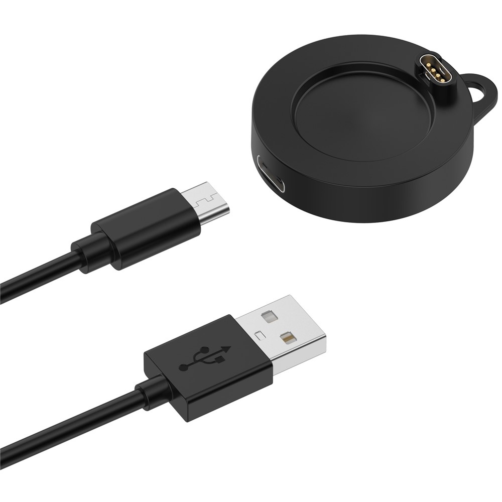 USB-A nabíjací kábel Pro Garmin Forerunner 570 42mm / 47mm 1m - čierny