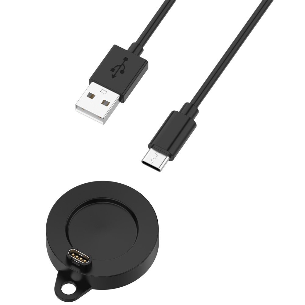 USB-A nabíjací kábel Pro Garmin Forerunner 570 42mm / 47mm 1m - čierny