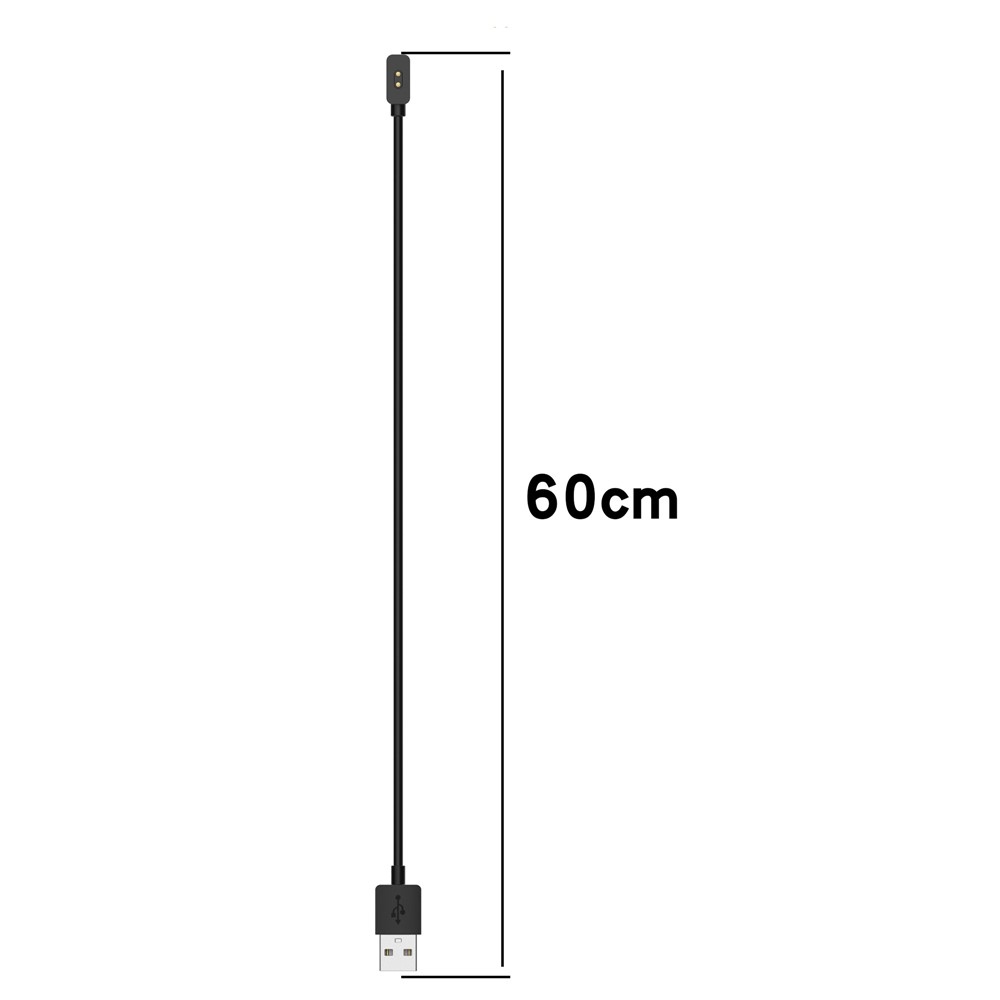 USB-A nabíjací kábel Pro Xiaomi Smart Band 9 Pro/Redmi Watch 4 60cm - čierny