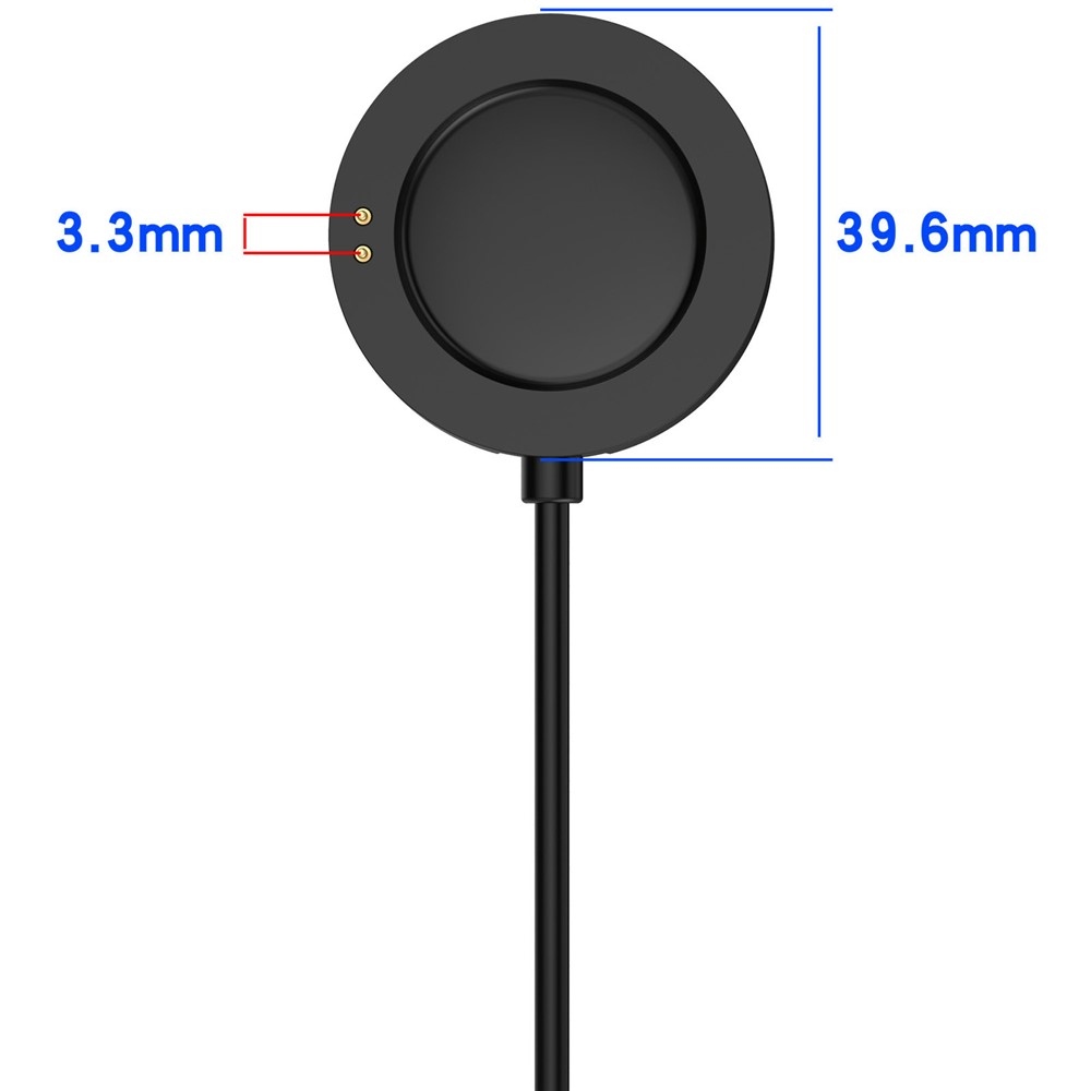USB-A nabíjací kábel Pro Xiaomi Watch S4 47mm/41mm 1m - čierny