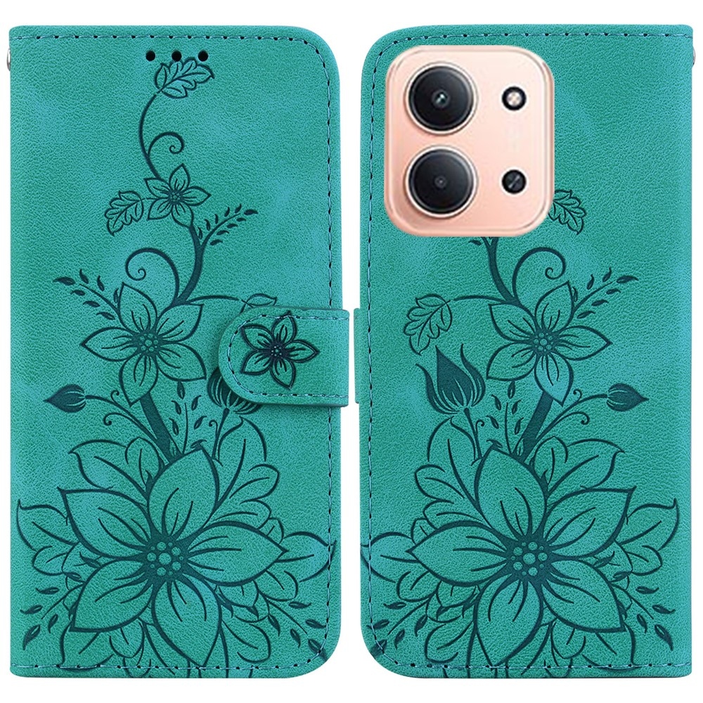 Lily knižkové púzdro na Xiaomi Redmi 15C 4G/5G (173mm) - modrozelené