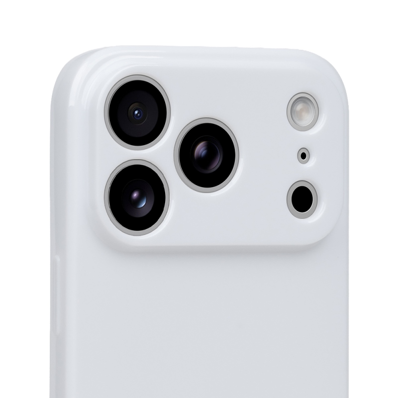 OBAL:ME Lesklé puzdro pre Apple iPhone 18 Pro, biele