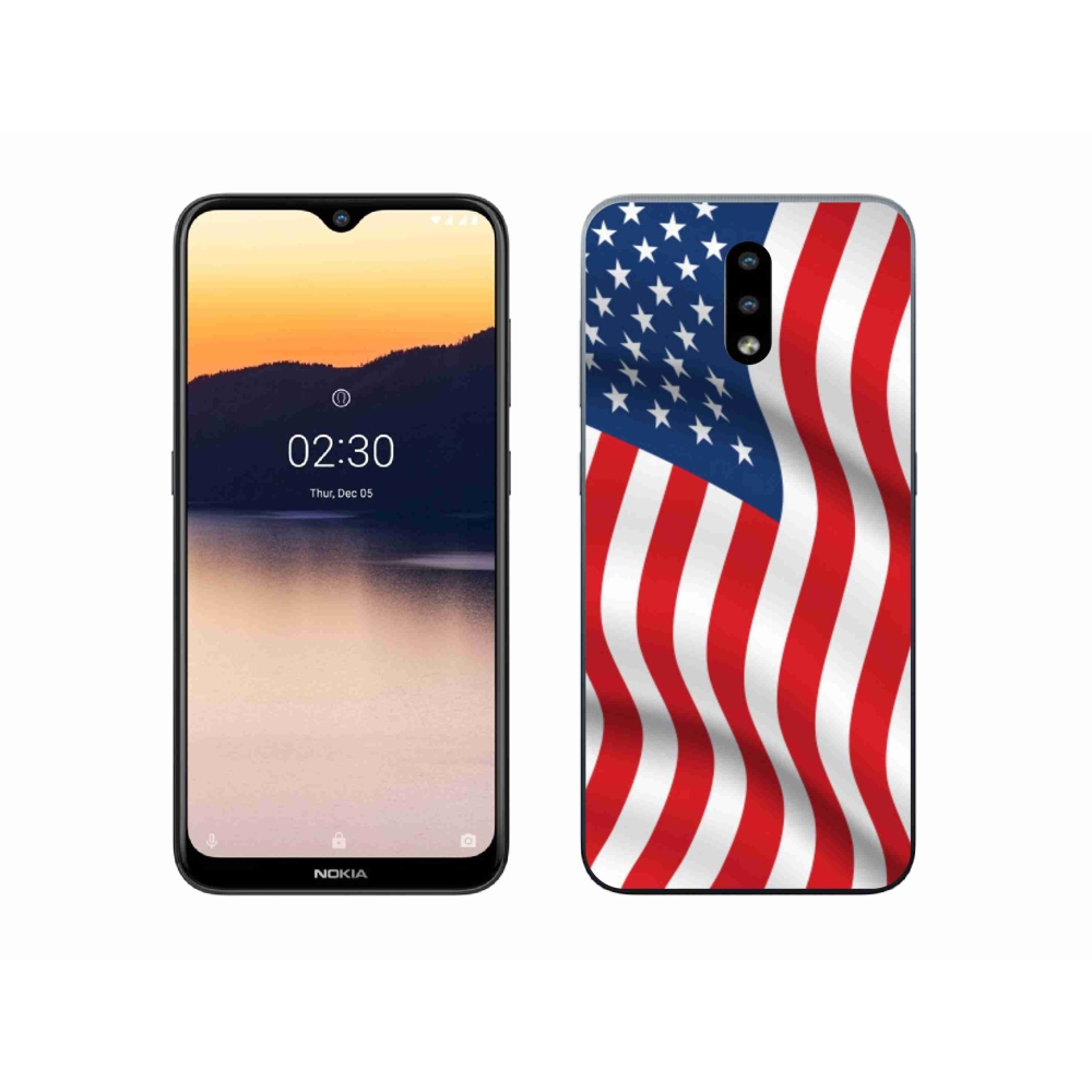 Gélový kryt mmCase na mobil Nokia 2.3 - USA vlajka