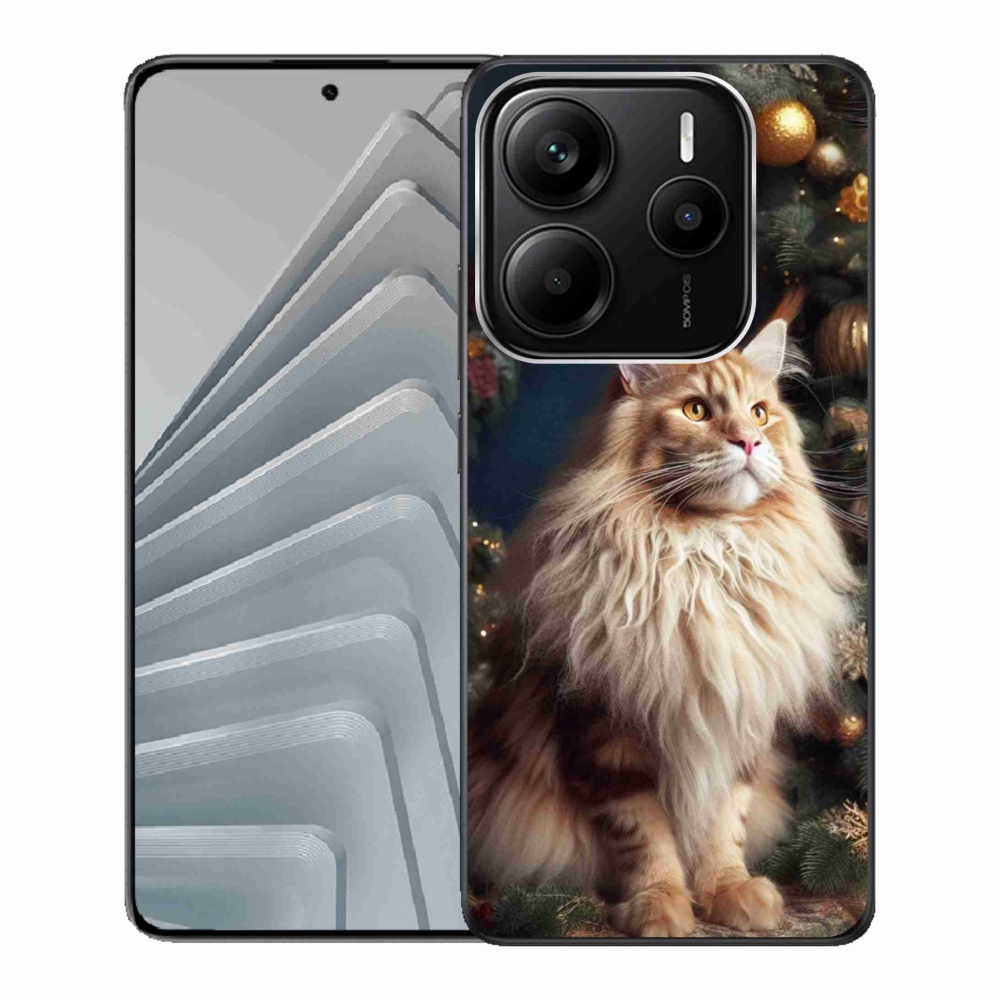 Gélový kryt mmCase na Xiaomi Redmi Note 14 5G - kočka u stromu