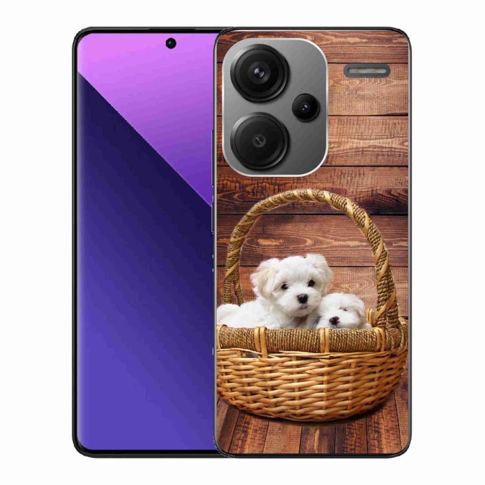 Gélový kryt mmCase na Xiaomi Redmi Note 13 Pro+ 5G - šteniatka