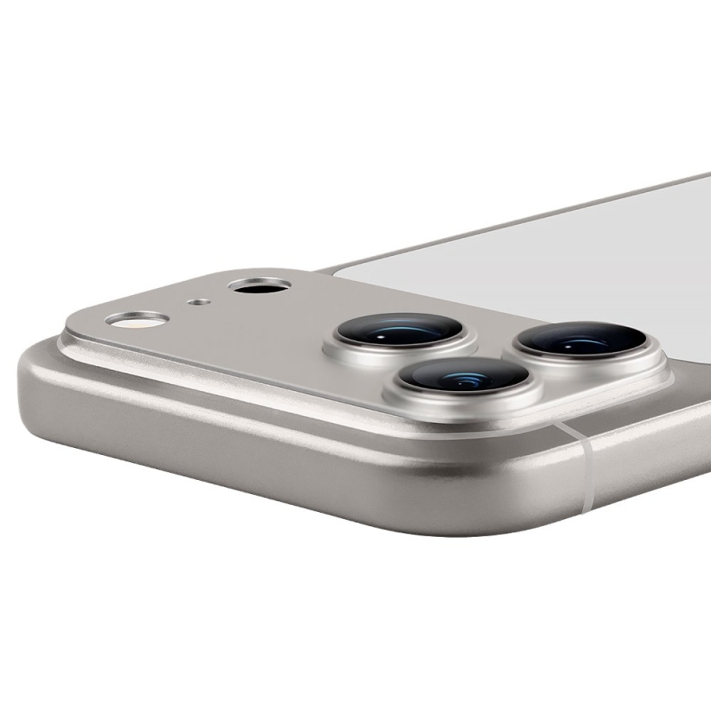 OBAL:ME Camera Island Ochrana objektívu pre Apple iPhone 17 Pro Max strieborná
