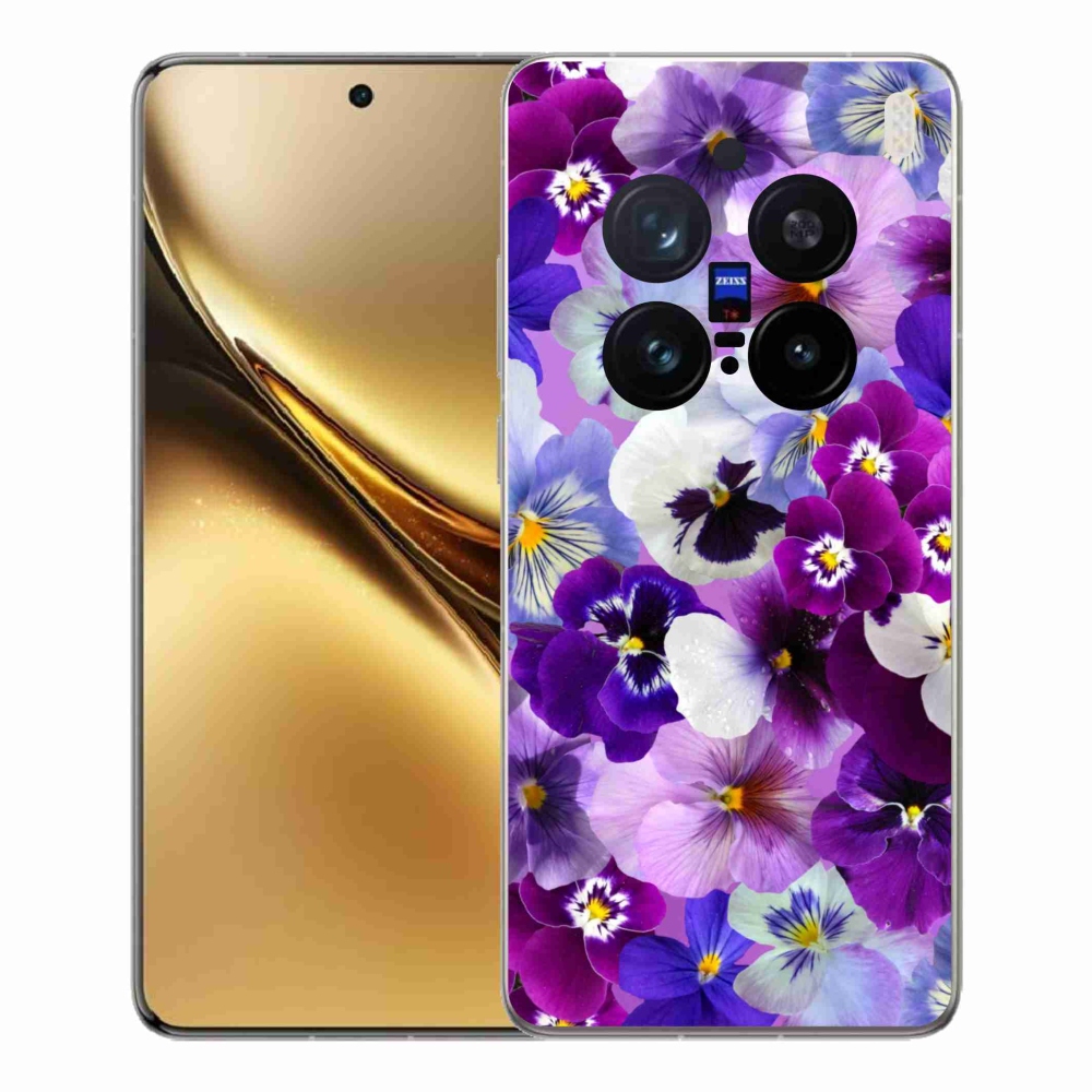 Gélový kryt mmCase na Vivo X200 Pro 5G - kvety 9