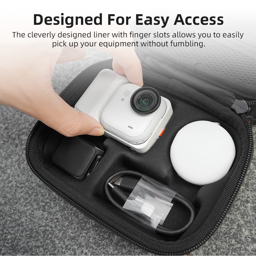BRDRC úložné púzdro pre Insta360 GO Ultra Standard Edition s karabínou
