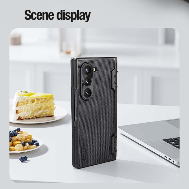 Nillkin Super Frosted FOLD Magnetic Zadný Kryt pre Samsung Galaxy Z Fold 6 Black