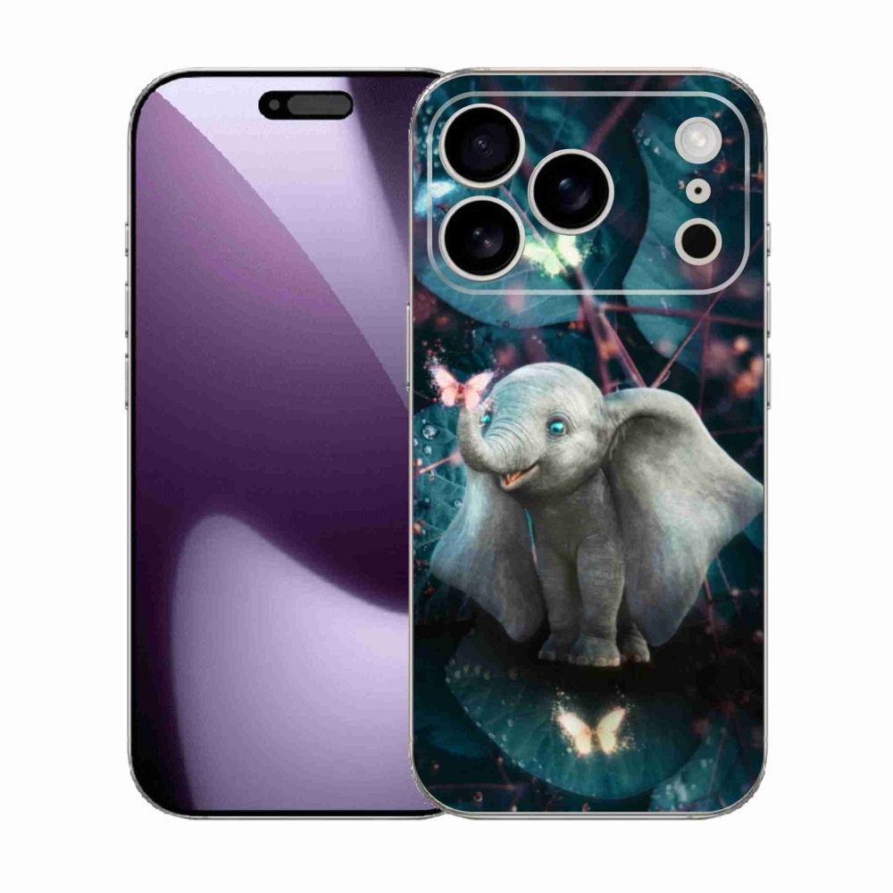 Gélový kryt mmCase na iPhone 17 Pro - roztomilý slon
