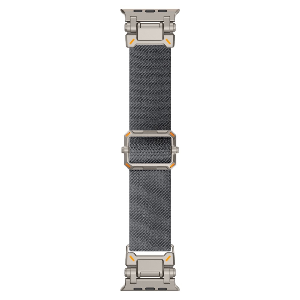 Titanium nylonový remienok na Apple Watch Ultra/Ultra 2 49mm/SE/SE 2022/2023 44mm/10 46mm/9/8/7 45mm/6/5/4 44mm/3/2/1 42 mm - sivý