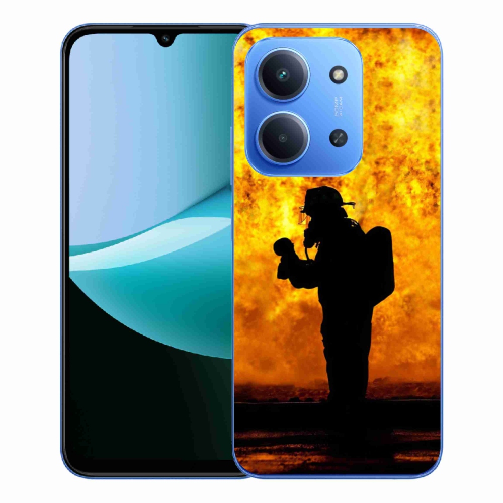 Gélový kryt mmCase na Xiaomi Redmi 15C 4G/5G (173mm) - hasič