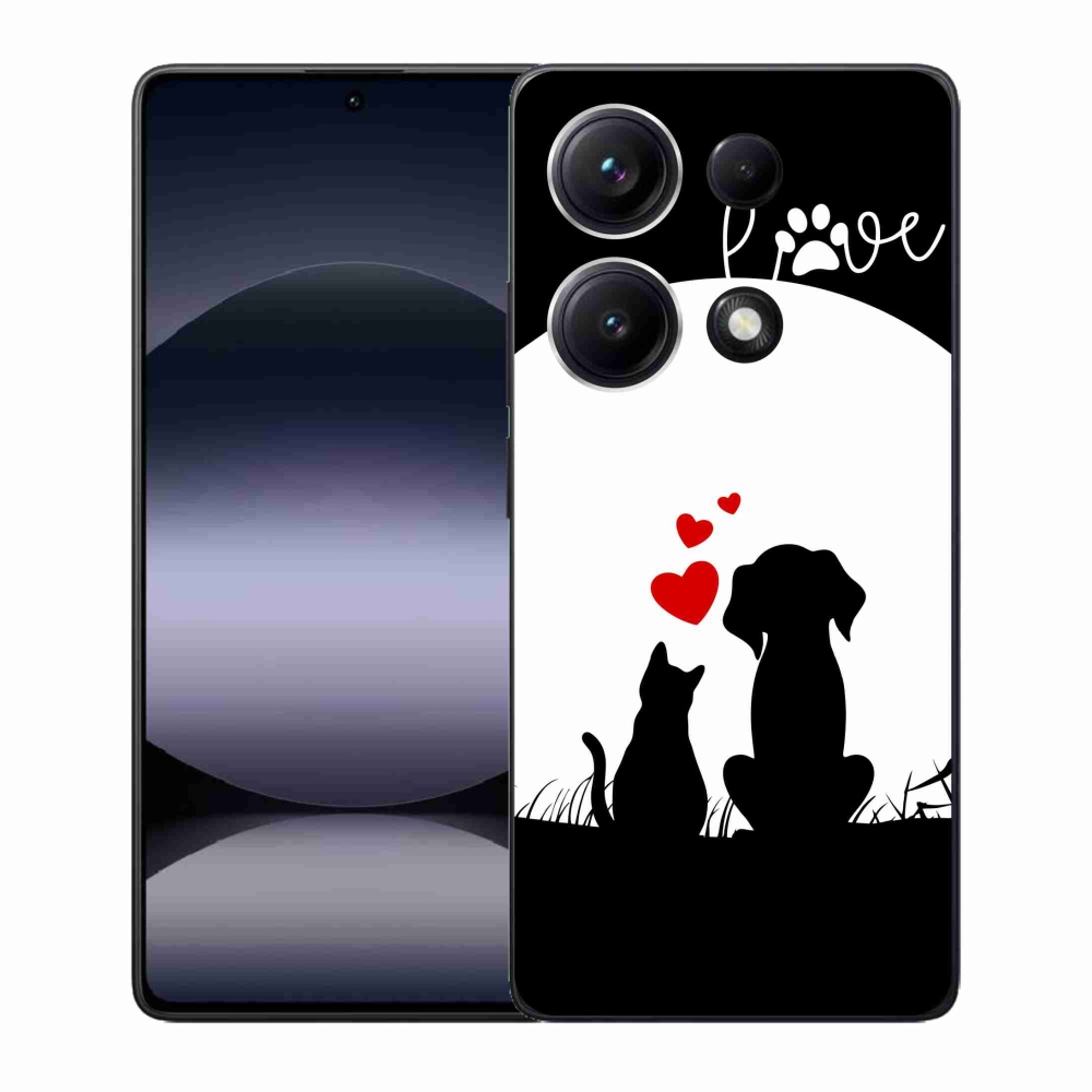 Gélový kryt mmCase na Xiaomi Redmi Note 14S - zvieracia láska