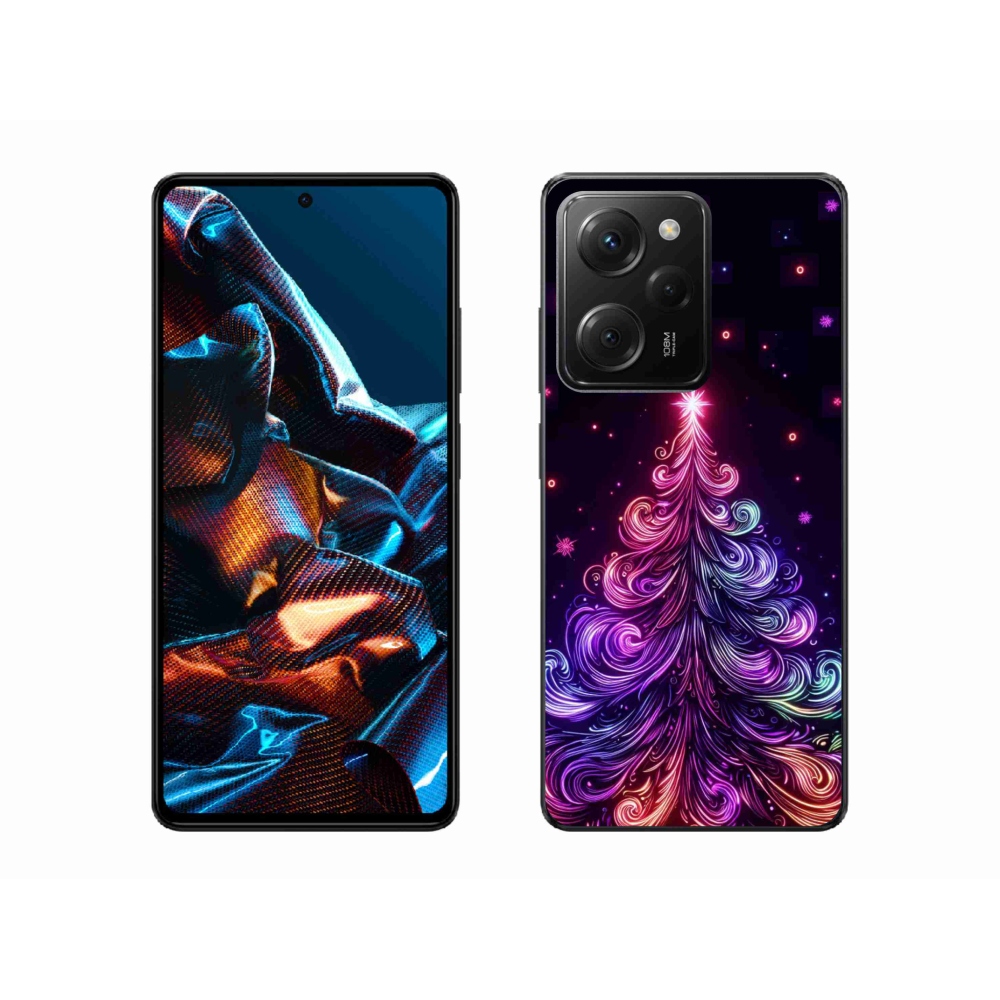 Gélový kryt mmCase na Xiaomi Poco X5 Pro 5G - neónový vianočný stromček 1
