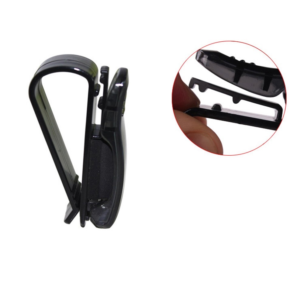 Multifunkčný držiak okuliarov do auta na slnečnú clonu s klipom