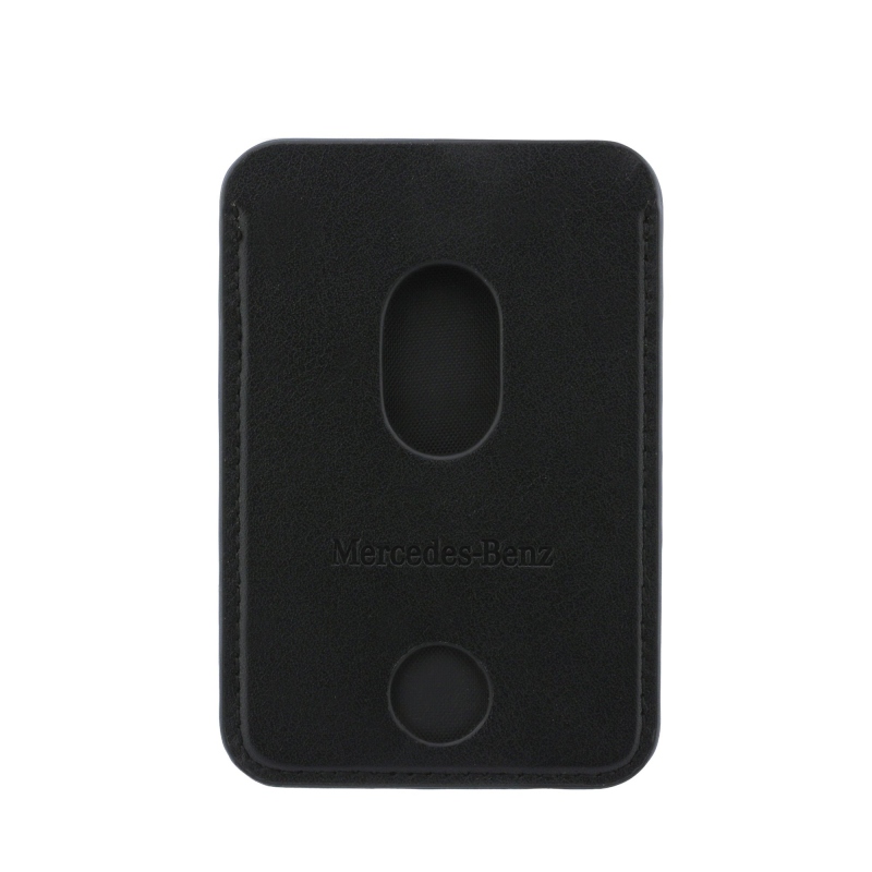 Mercedes PU kožené puzdro na karty MagSafe Wallet Black