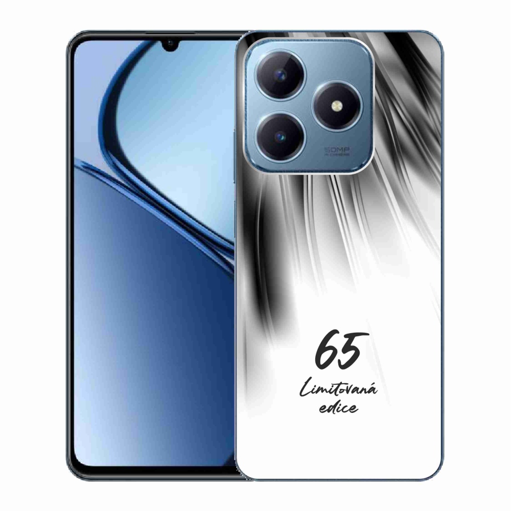 Gélový kryt mmCase na Realme C63 - 65 limitovaná edícia biele pozadie