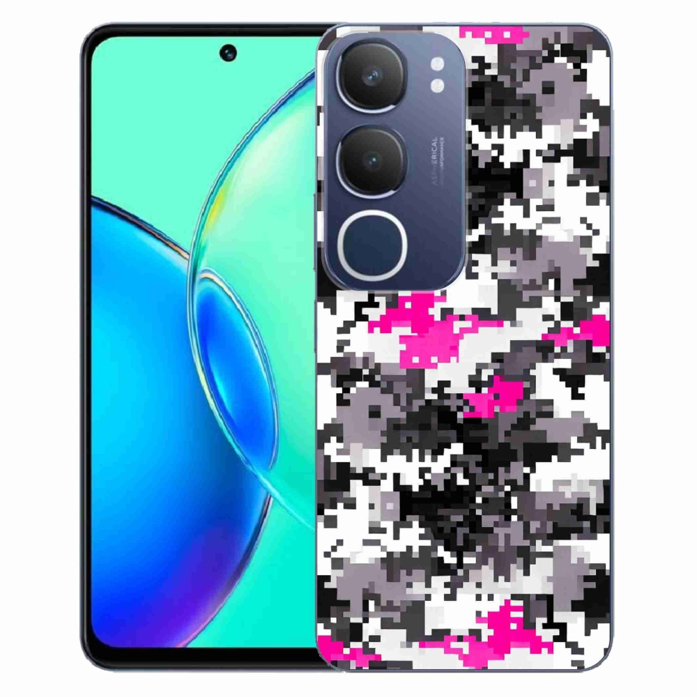 Gélový kryt mmCase na Vivo Y19s - maskáčový vzor 4