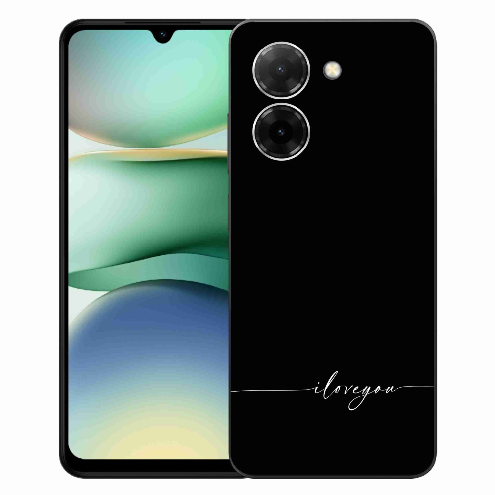 Gélový kryt mmCase na Xiaomi Redmi A5 (171.7x77.8x8.3mm) - I love you čierne pozadie