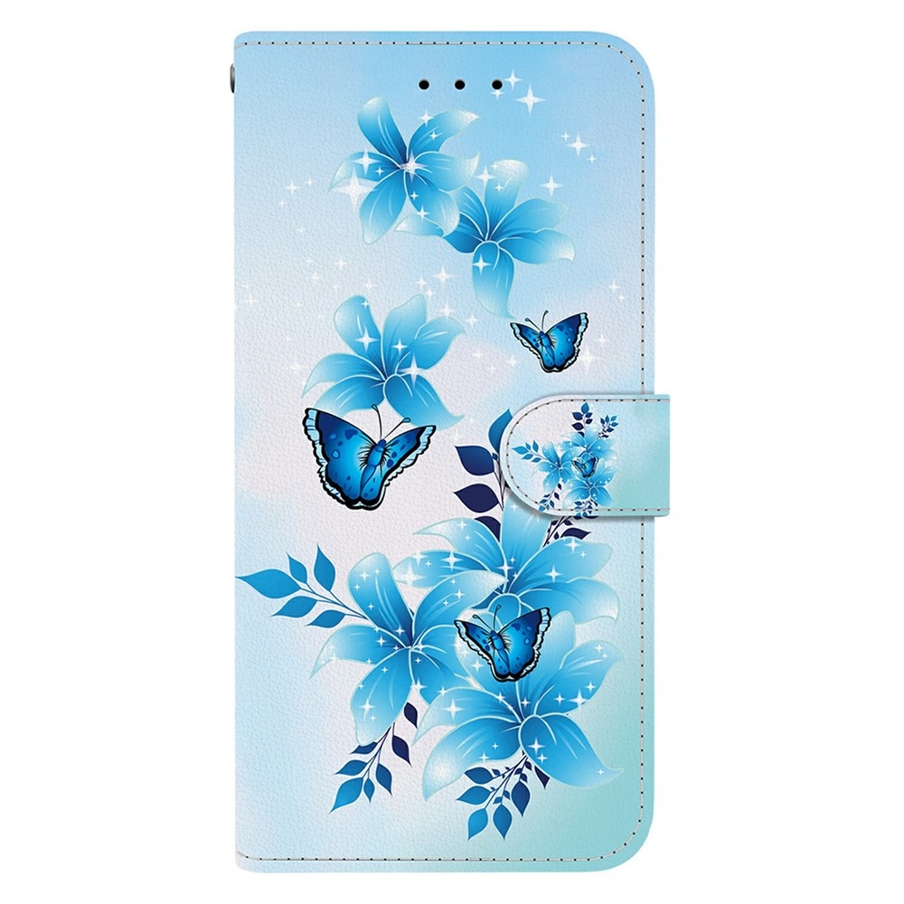 Versatile knižkové puzdro na Xiaomi Redmi 15 4G (171mm) - modrí motýle