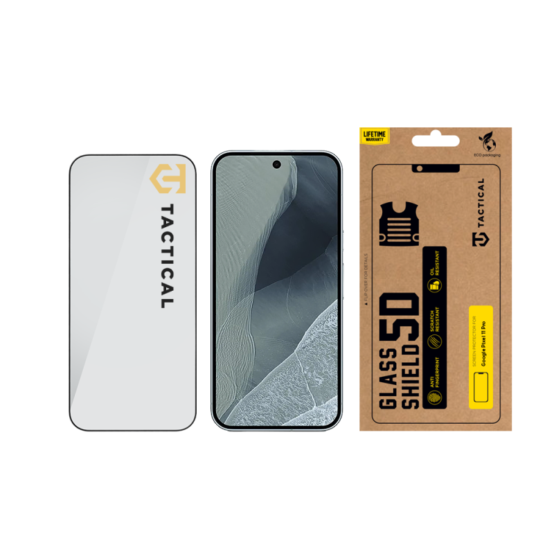 Tactical Glass Shield 5D sklo pre Google Pixel 11 Pro, čierne 