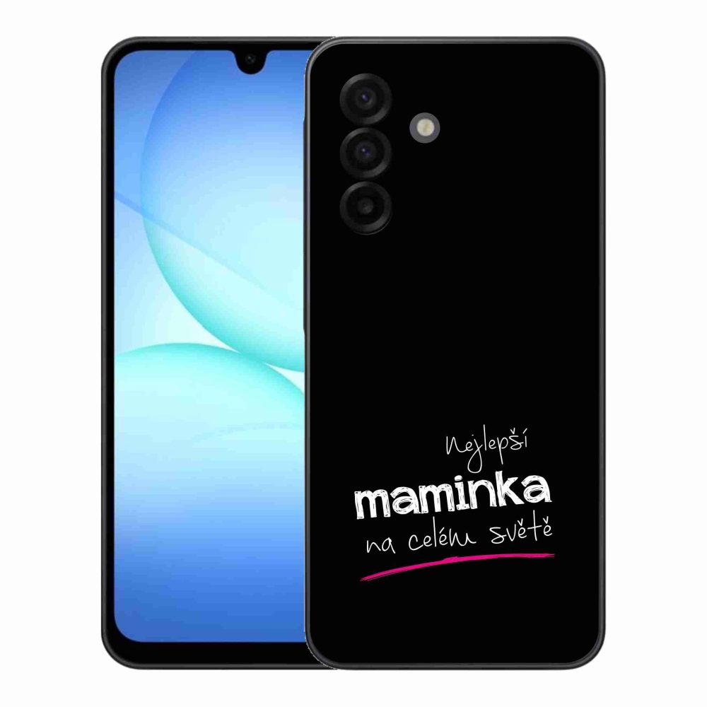 Gélový kryt mmCase na Samsung Galaxy A17 4G/5G - najlepšia mamička 4 čierne pozadie