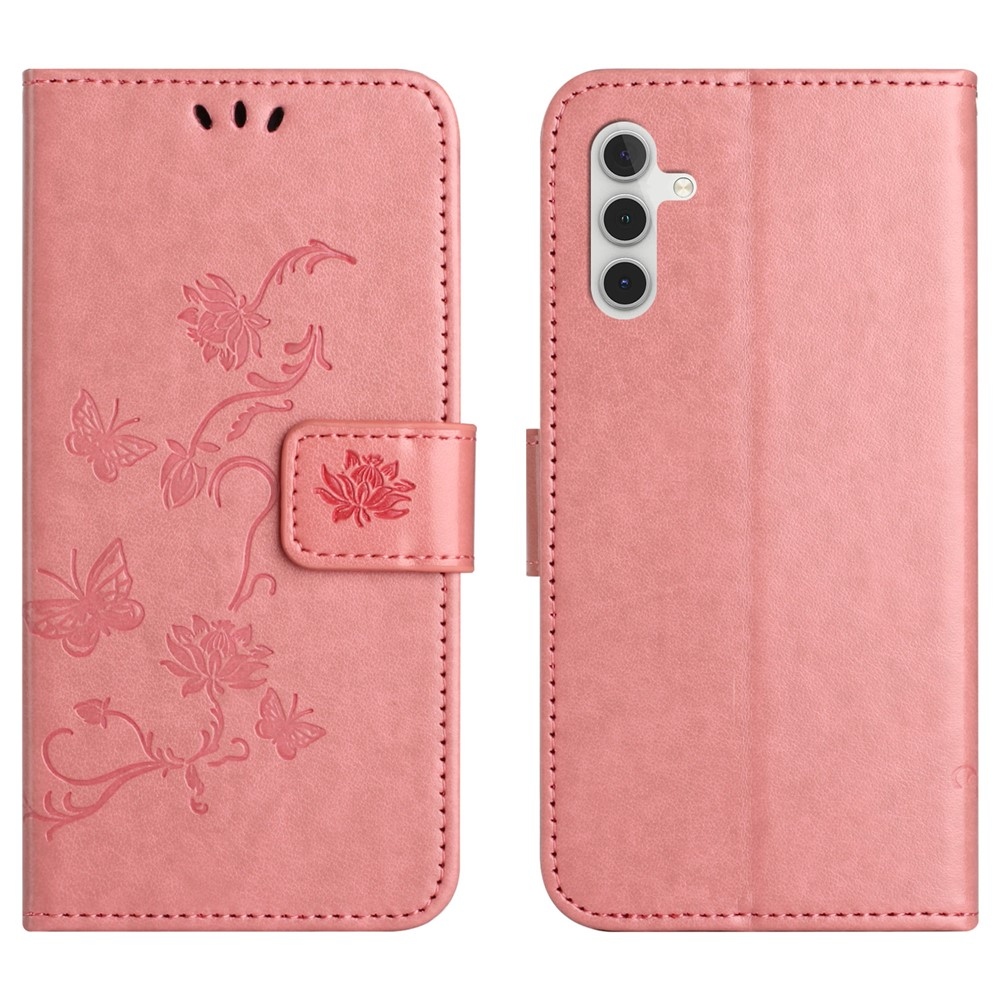 Flower knižkové púzdro na Samsung Galaxy S25 FE - ružové