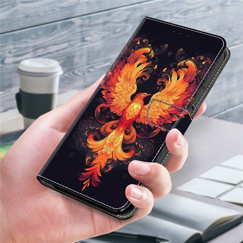 Firmly knižkové púzdro na Samsung Galaxy A17 5G/A26 5G - ohnivý vták