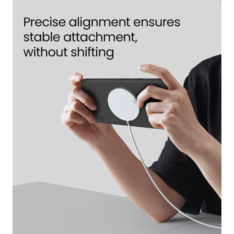 Nillkin Super Frosted PRO Magnetic zadný kryt pre Google Pixel 11 Pro, priehľadný čierny