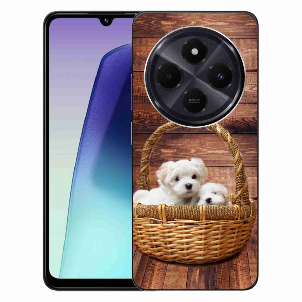 Gélový kryt mmCase na Xiaomi Redmi 14C/Poco C75 - šteniatka