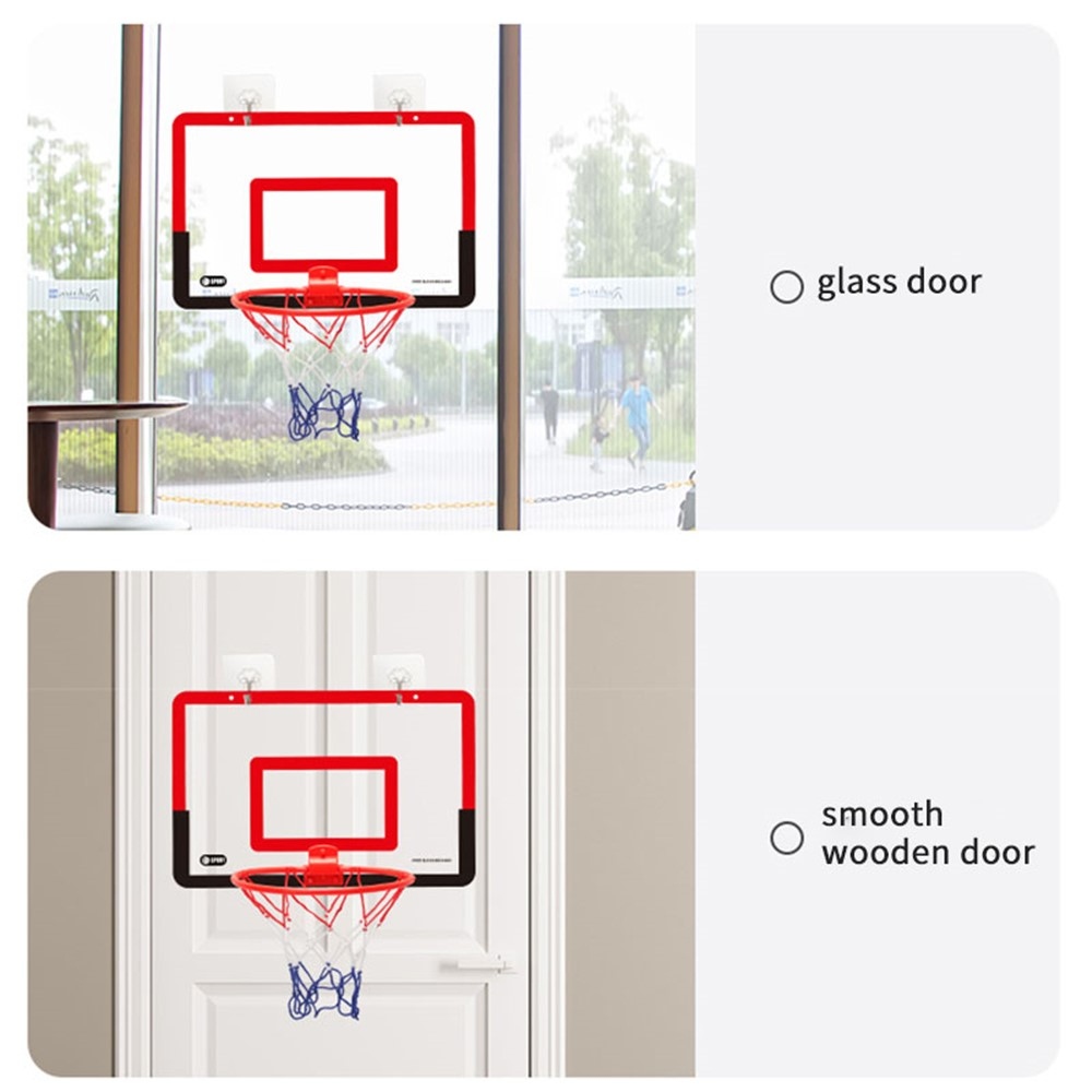 Závesný basketbalový kôš na dvere bez vŕtania - čierny