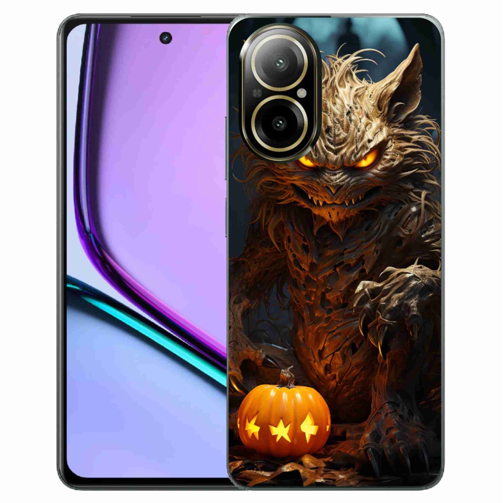 Gelový kryt mmCase na Realme C67 - halloweenská příšera