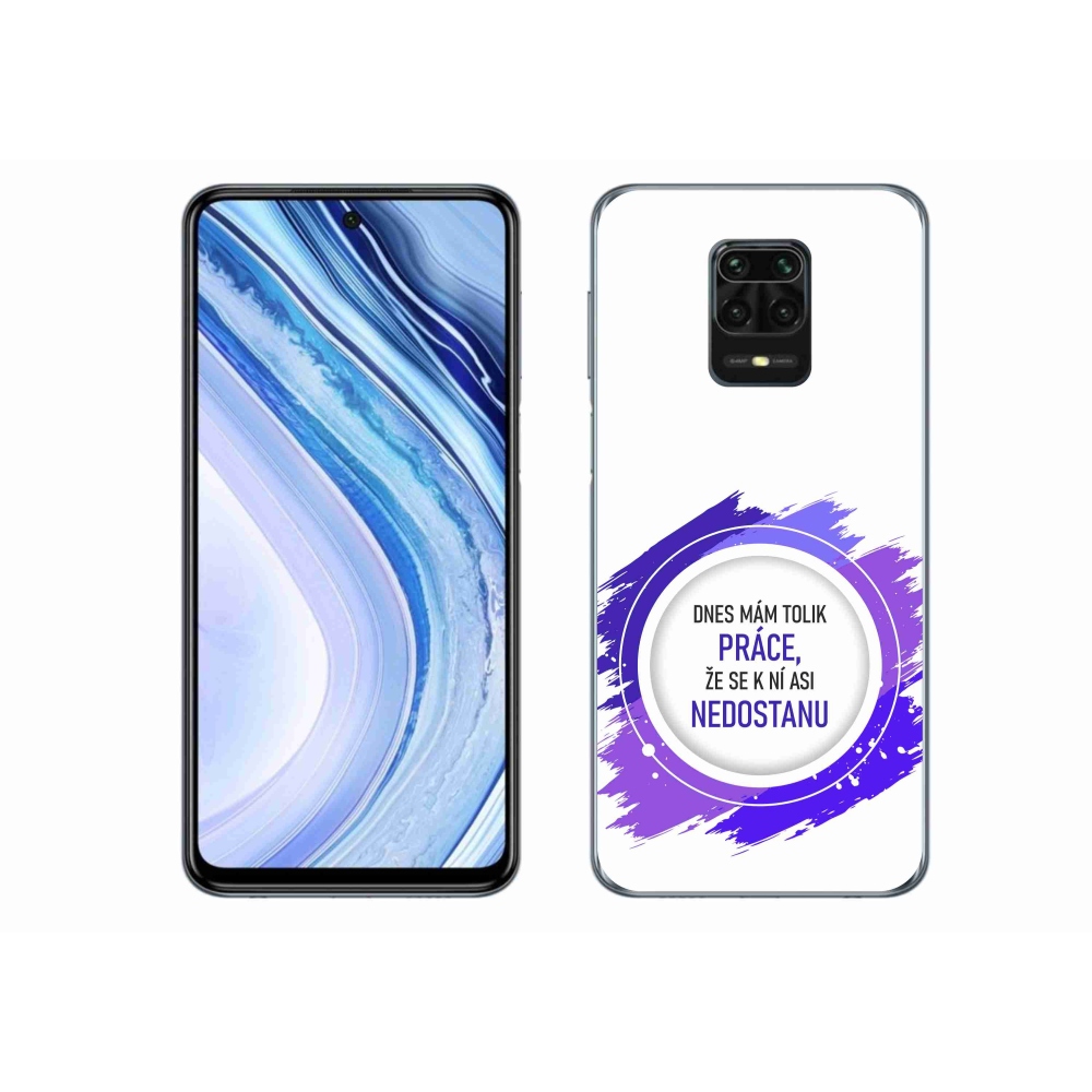 Gélový kryt mmCase na Xiaomi Redmi Note 9S - vtipný text 6 biele pozadie