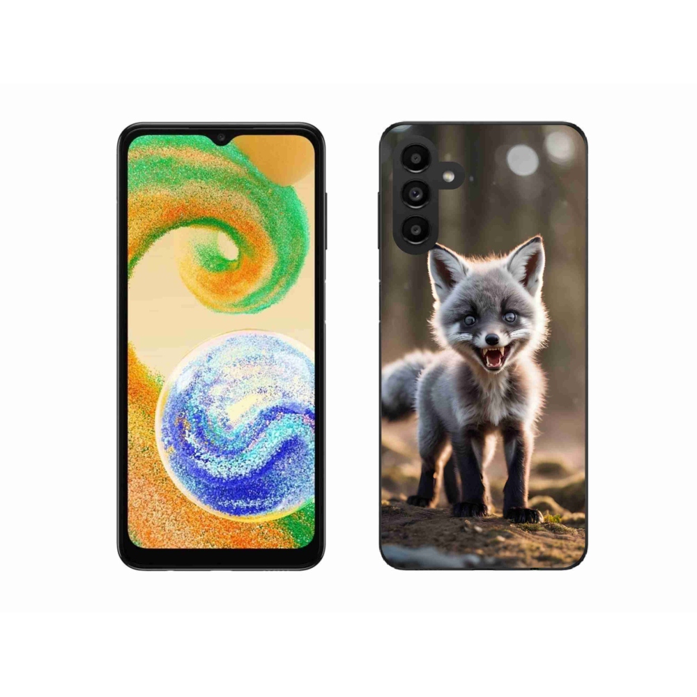 Gélový kryt mmCase na Samsung Galaxy A04s (164.7x76.7x9.1mm) - rozzúrená líška