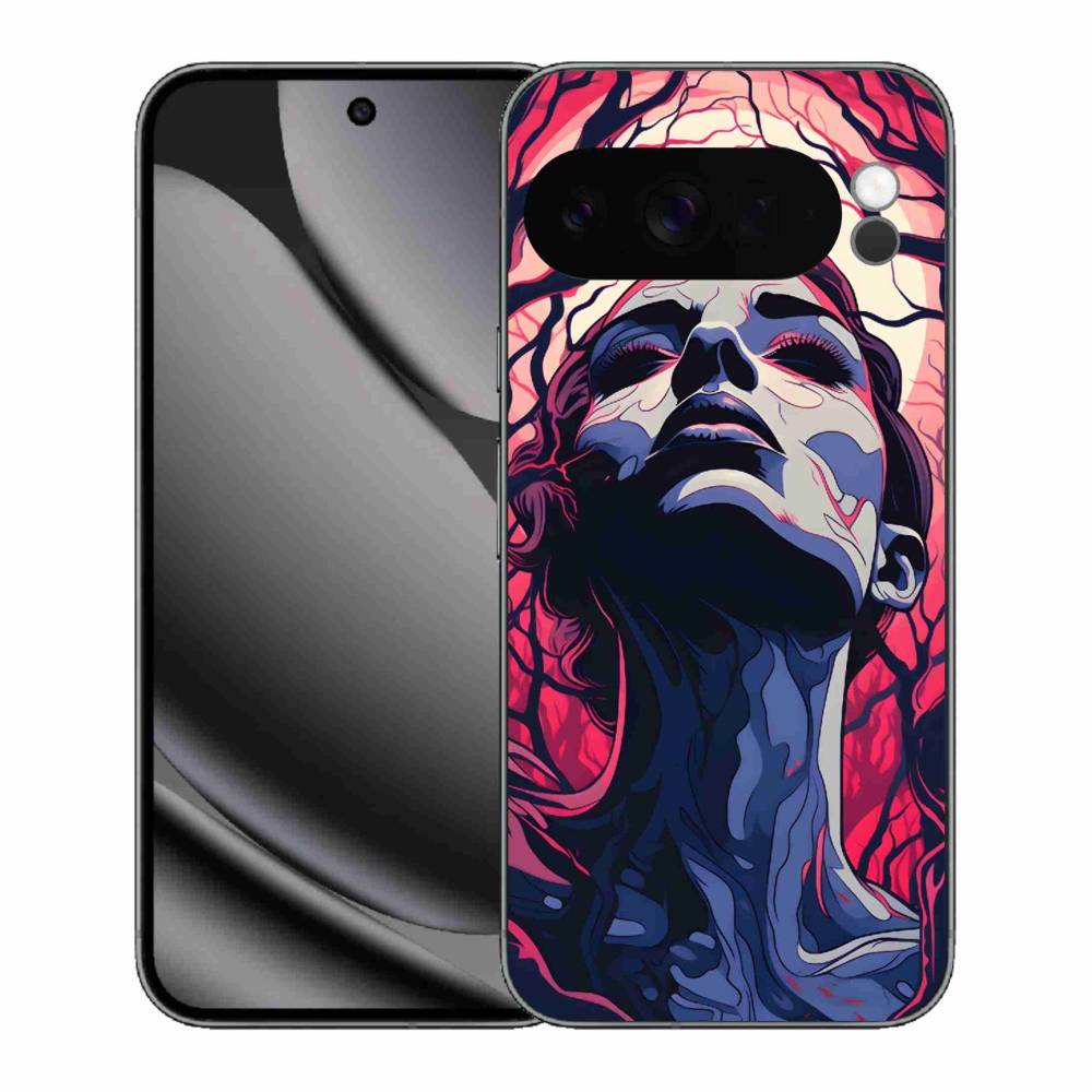 Gélový kryt mmCase na Google Pixel 10 Pro XL - abstraktná tvár