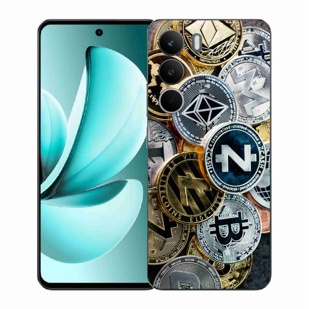 Gélový kryt mmCase na Realme C71 - kryptomeny