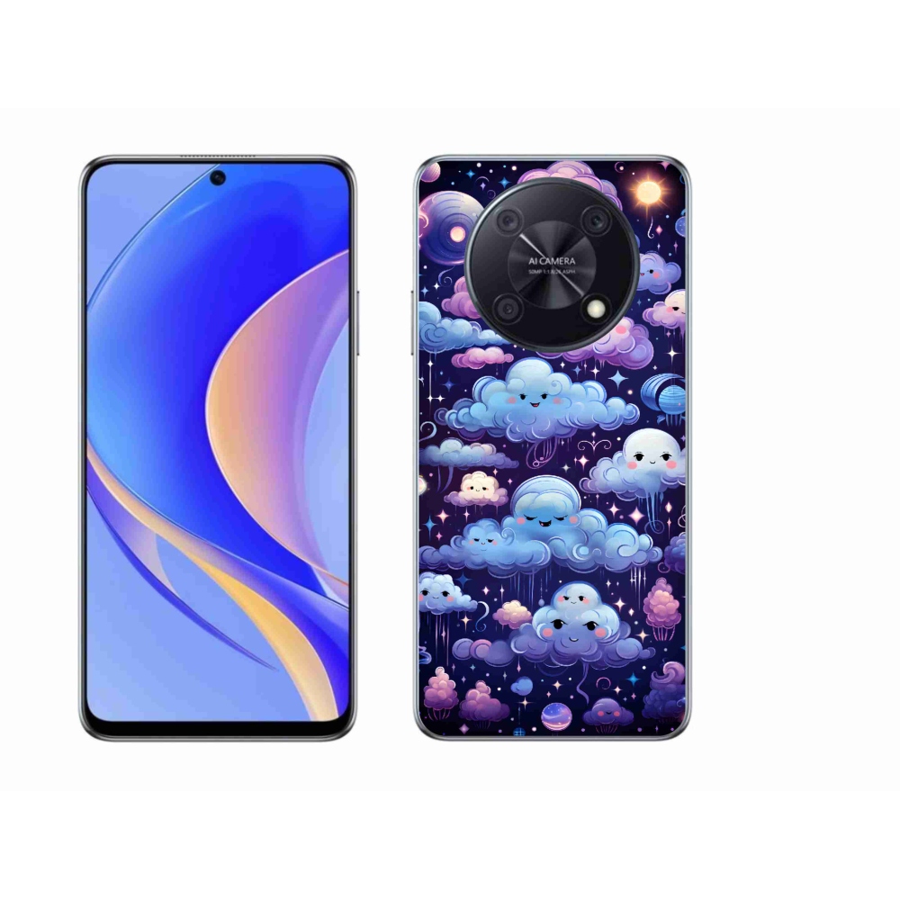 Gelový kryt mmCase na Huawei Nova Y90 - mráčky