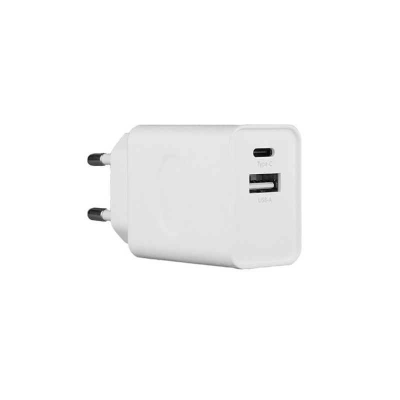 H33AC-E10 33W Cestovná Nabíjačka Dual USB-A + USB-C White