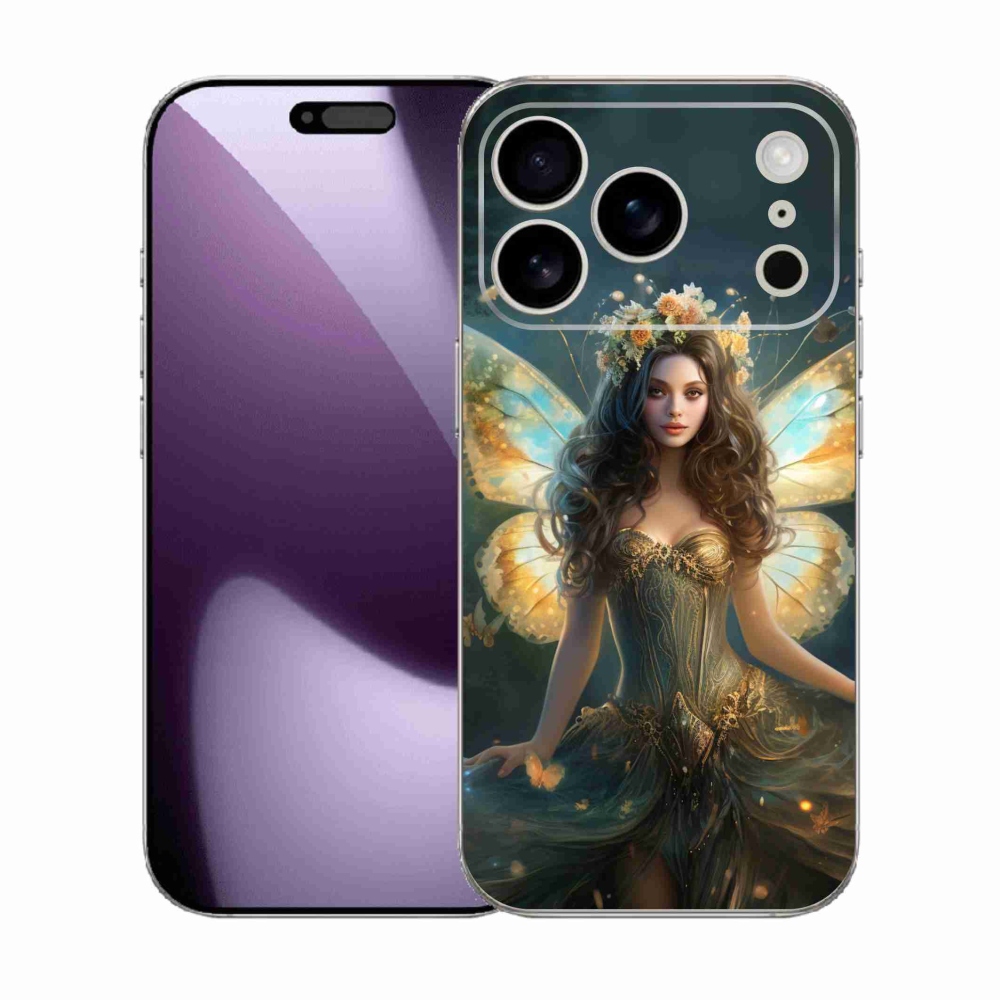 Gélový kryt mmCase na iPhone 17 Pro - motýlia žena