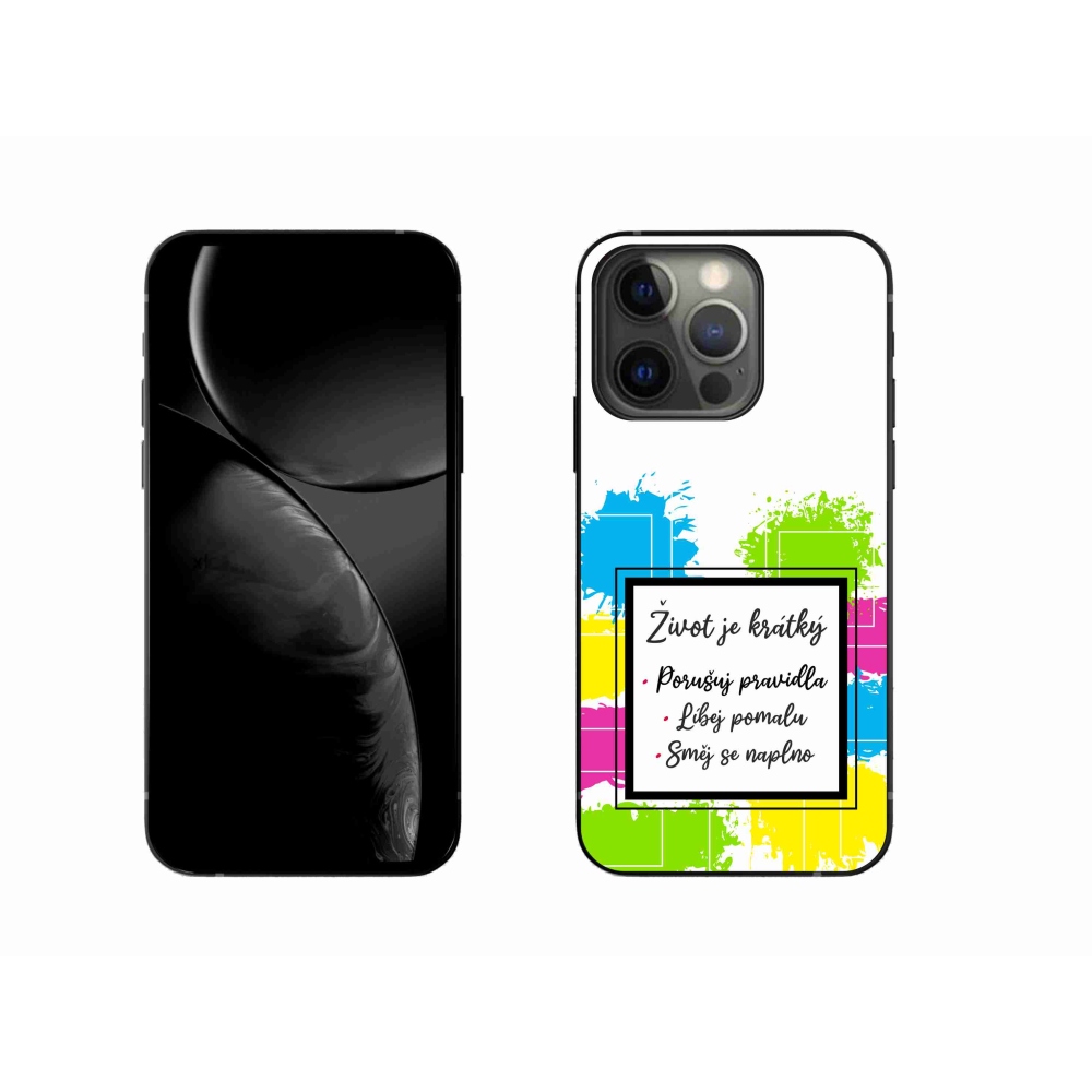 Gélový kryt mmCase na iPhone 13 Pro 6.1 - citát 5 biele pozadie