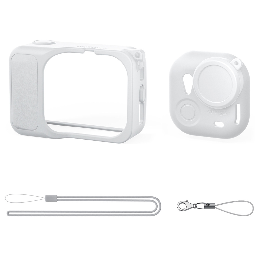 AMAGISN silikónové puzdro s krytkou objektívu pre Insta360 GO Ultra - šedé