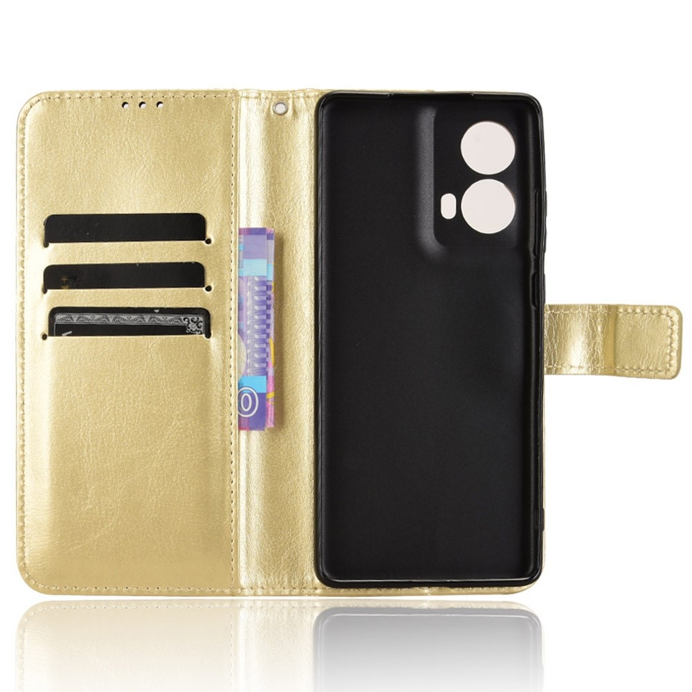 Crazy knižkové púzdro na Motorola Moto G85 5G - zlaté