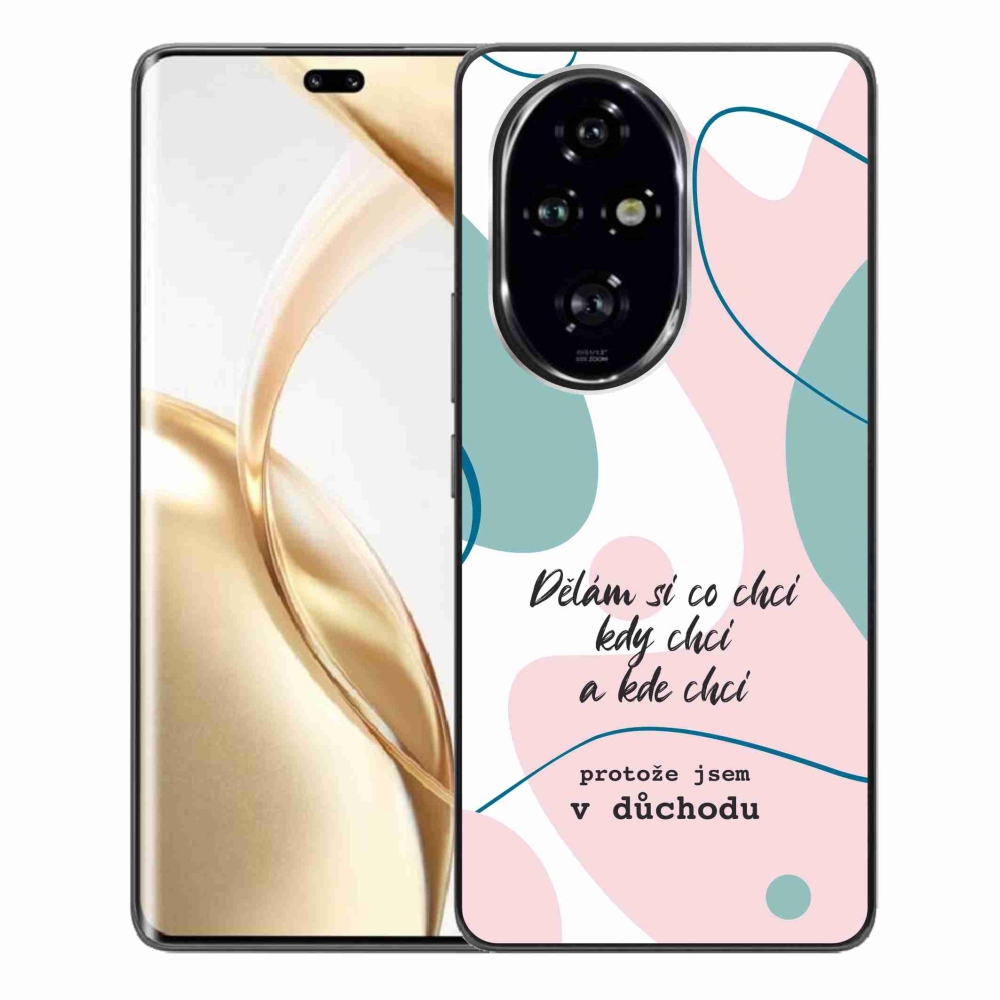 Gélový kryt mmCase na Honor 200 Pro 5G - vtipný text 10 biele pozadie